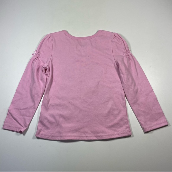 NWOT Young Hearts pink long sleeve top with “Love” screen print Size 3T - Picture 3 of 5